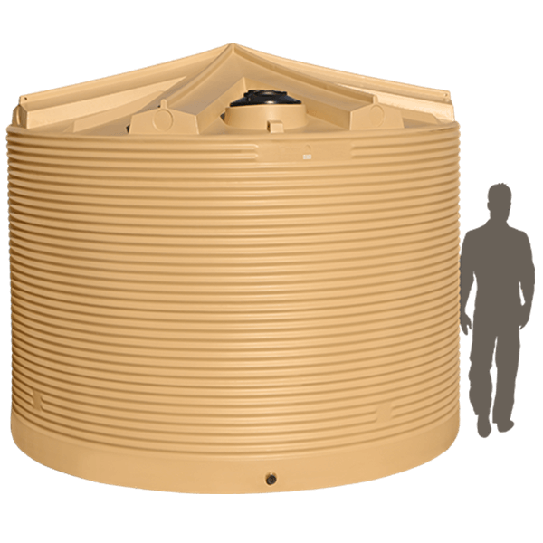 9 000Ltr Premium Corrugated Poly Water Tank Coerco Rural WA